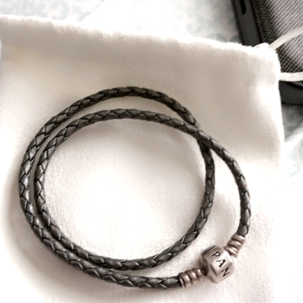 Pandora leather wrap band